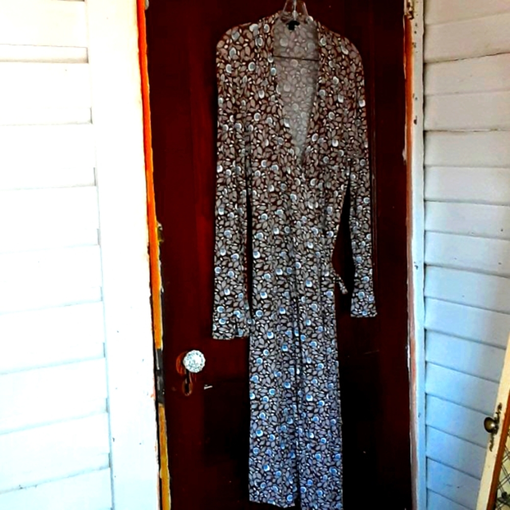 Boden Long Sleeve Wrap Dress, UK14R